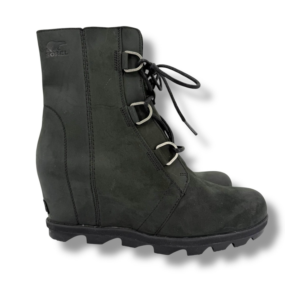 Sorel Joan of Arctic Wedge II Boot Lace Up in Black Size 11